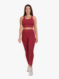 Red Gym Leggings & Sports Bra