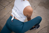 Move More Forest Green Capri Leggings - PerkyPeach