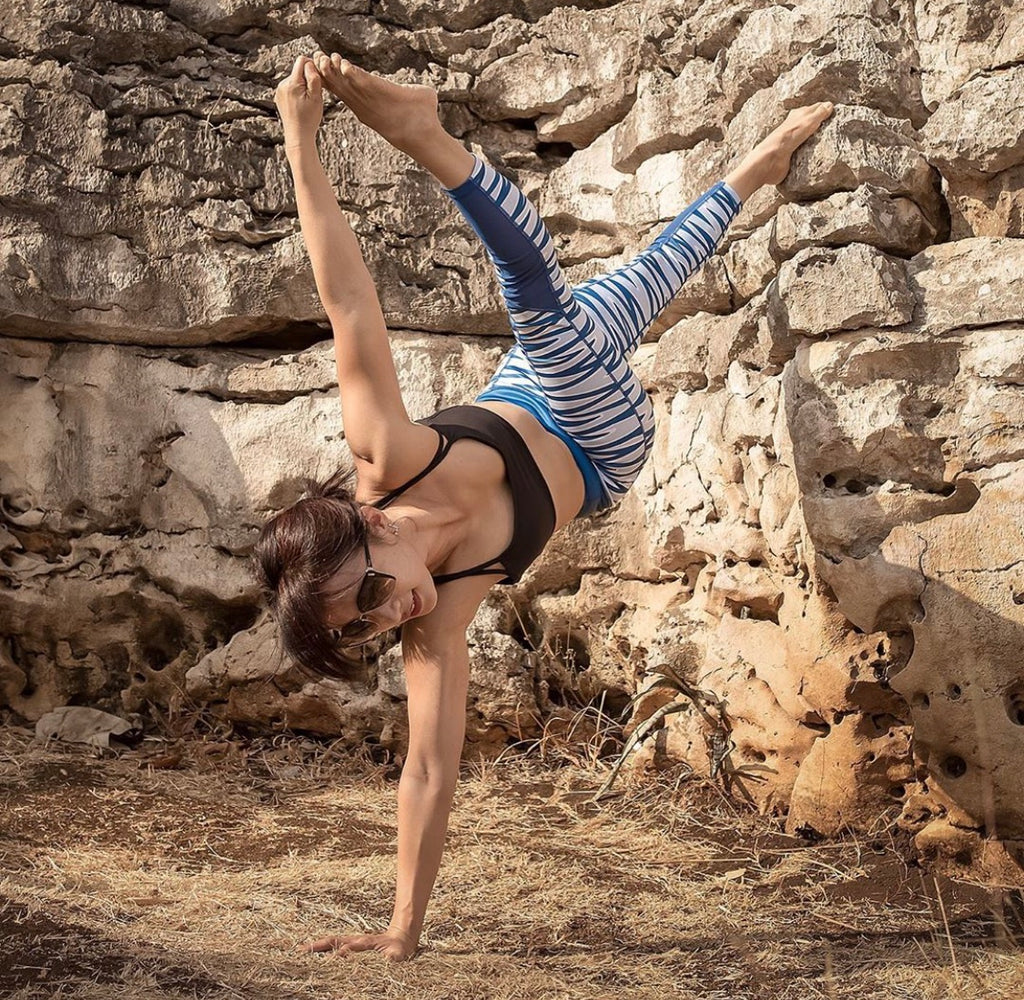 Zigzag Gym Leggings - PerkyPeach