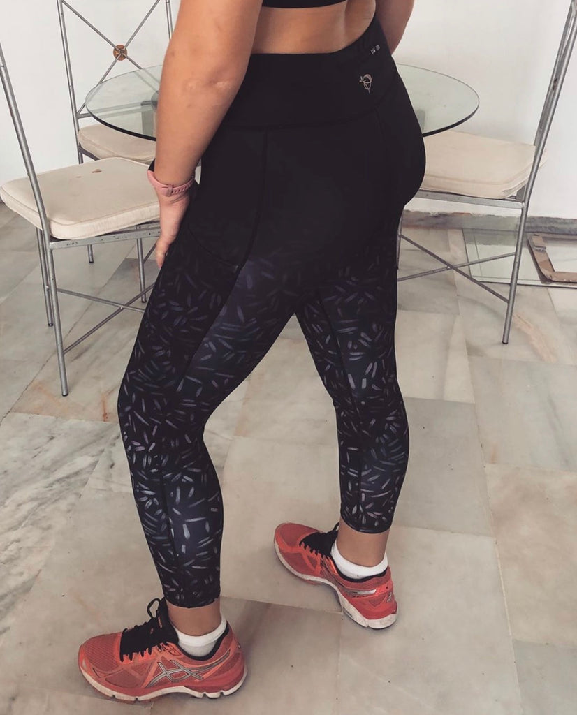 Scattered Line Gym Leggings - PerkyPeach