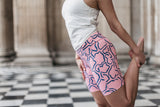 Pink Abstract Cycling Shorts - PerkyPeach