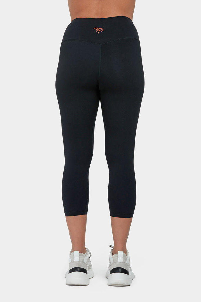 Move More Black Capri Leggings - PerkyPeach