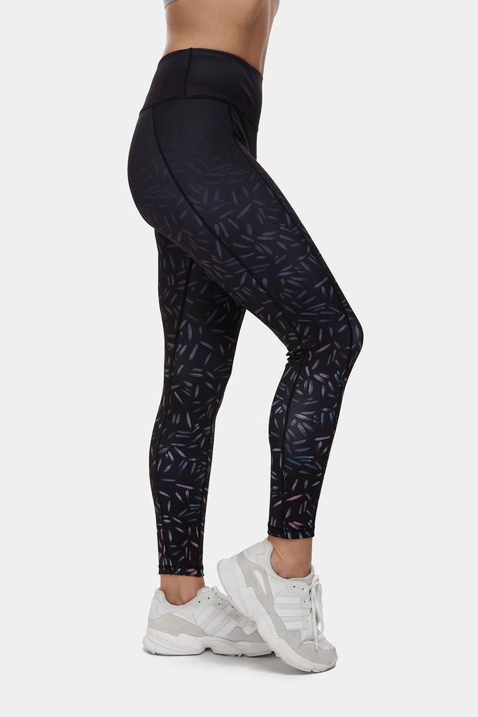 Scattered Line Gym Leggings - PerkyPeach