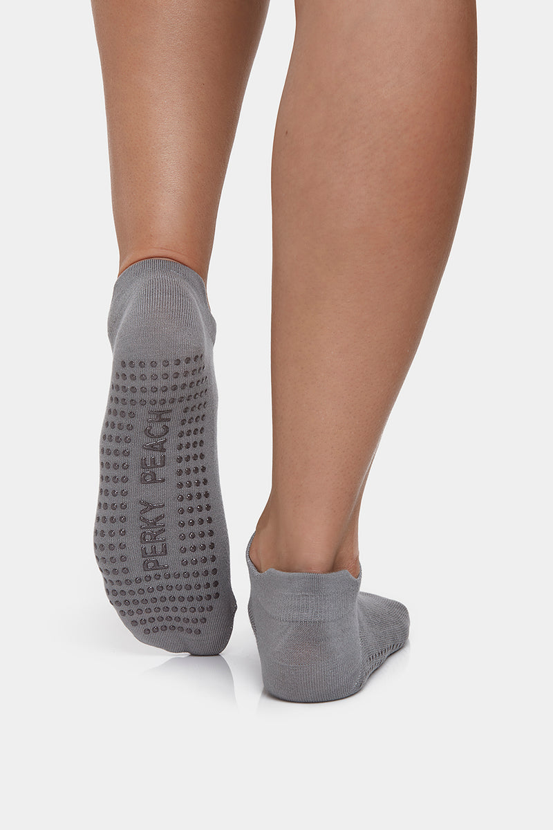 Get a Grip Bamboo Socks, Grey - PerkyPeach