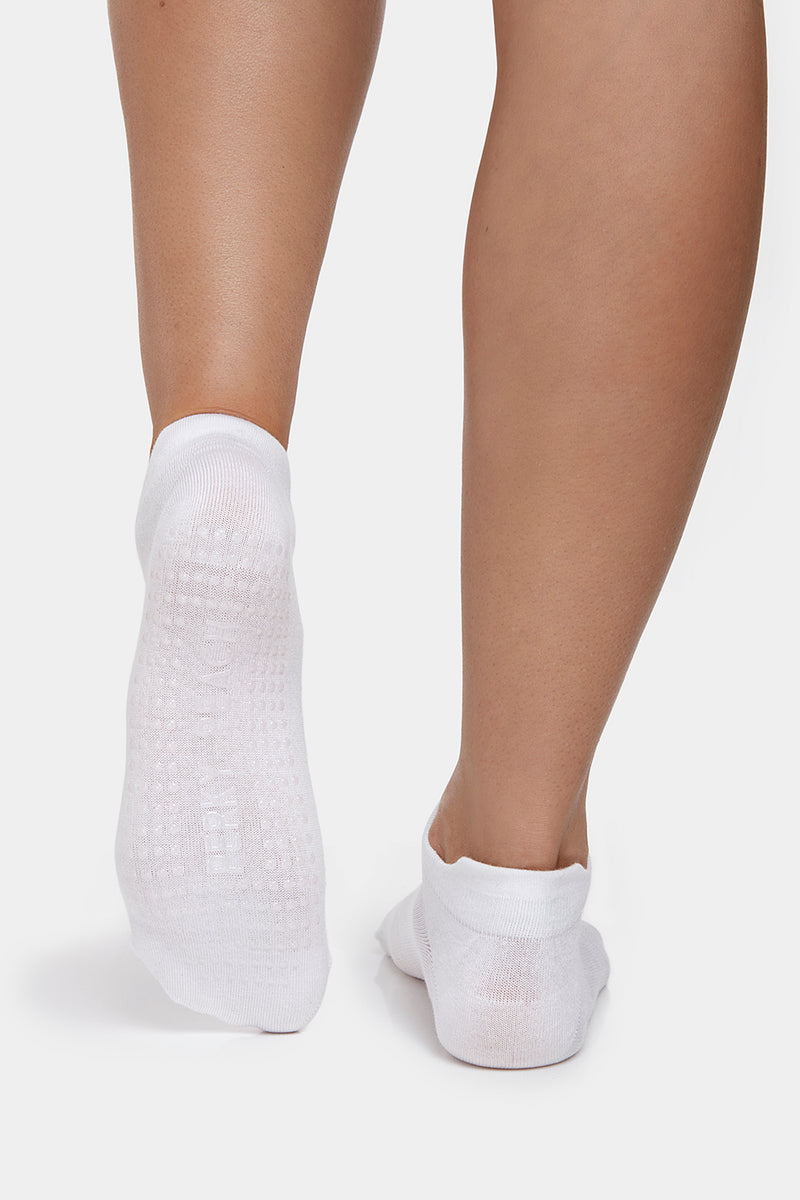Get a Grip Bamboo Socks, White - PerkyPeach