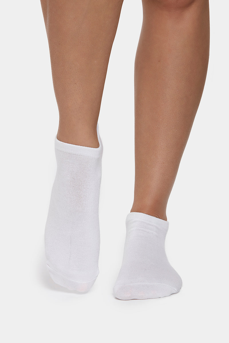 Get a Grip Bamboo Socks, White - PerkyPeach
