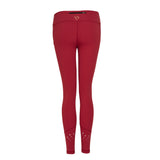 High Rise Laser 7/8 Red Leggings