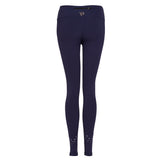 High Rise Laser Navy Full Length Leggings