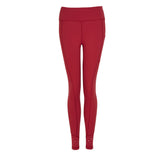 High Rise Laser Red Full Length Leggings