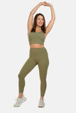 High Rise Laser 7/8 Khaki Legging