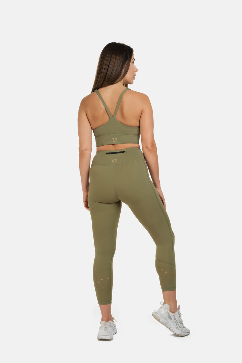 Low Impact Khaki Sports Bra