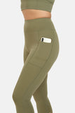 High Rise Laser 7/8 Khaki Legging