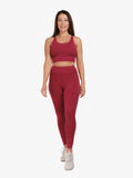 High Rise Laser Red Full Length Leggings