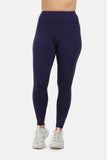 High Rise Laser Navy Full Length Leggings