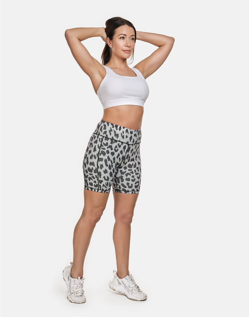 Leopard Cycling Shorts - PerkyPeach