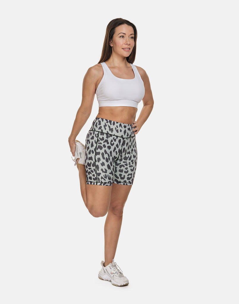 Leopard Cycling Shorts - PerkyPeach
