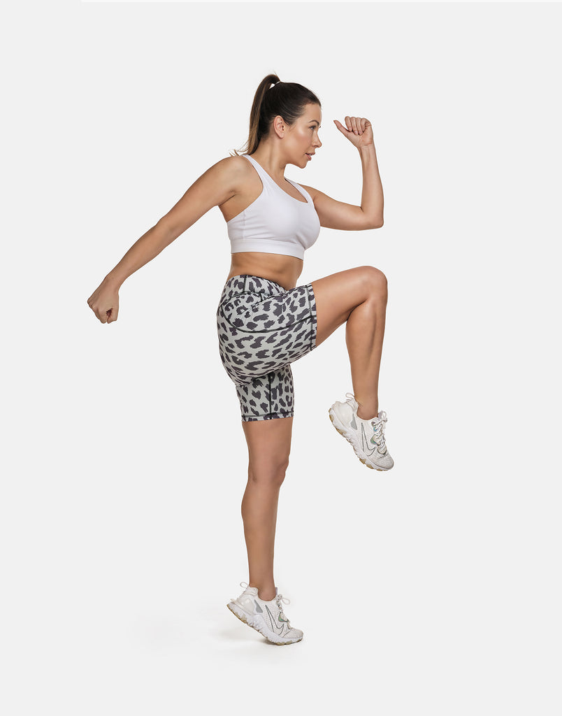 Leopard Cycling Shorts - PerkyPeach