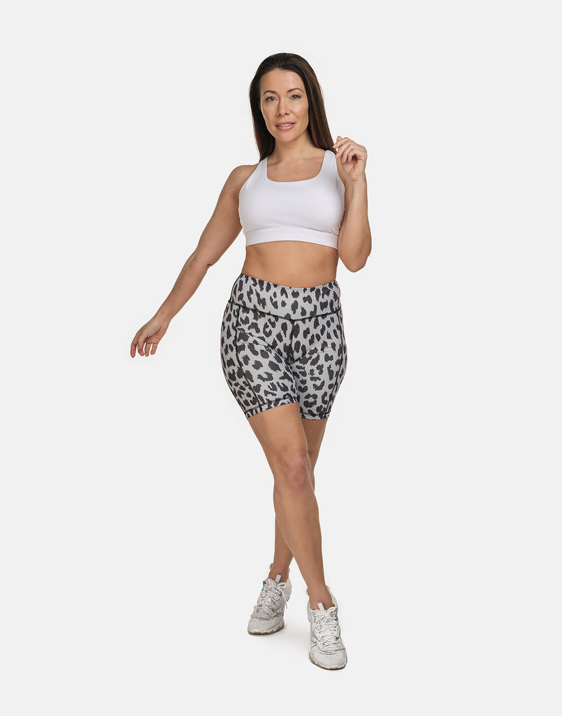 Leopard Cycling Shorts - PerkyPeach