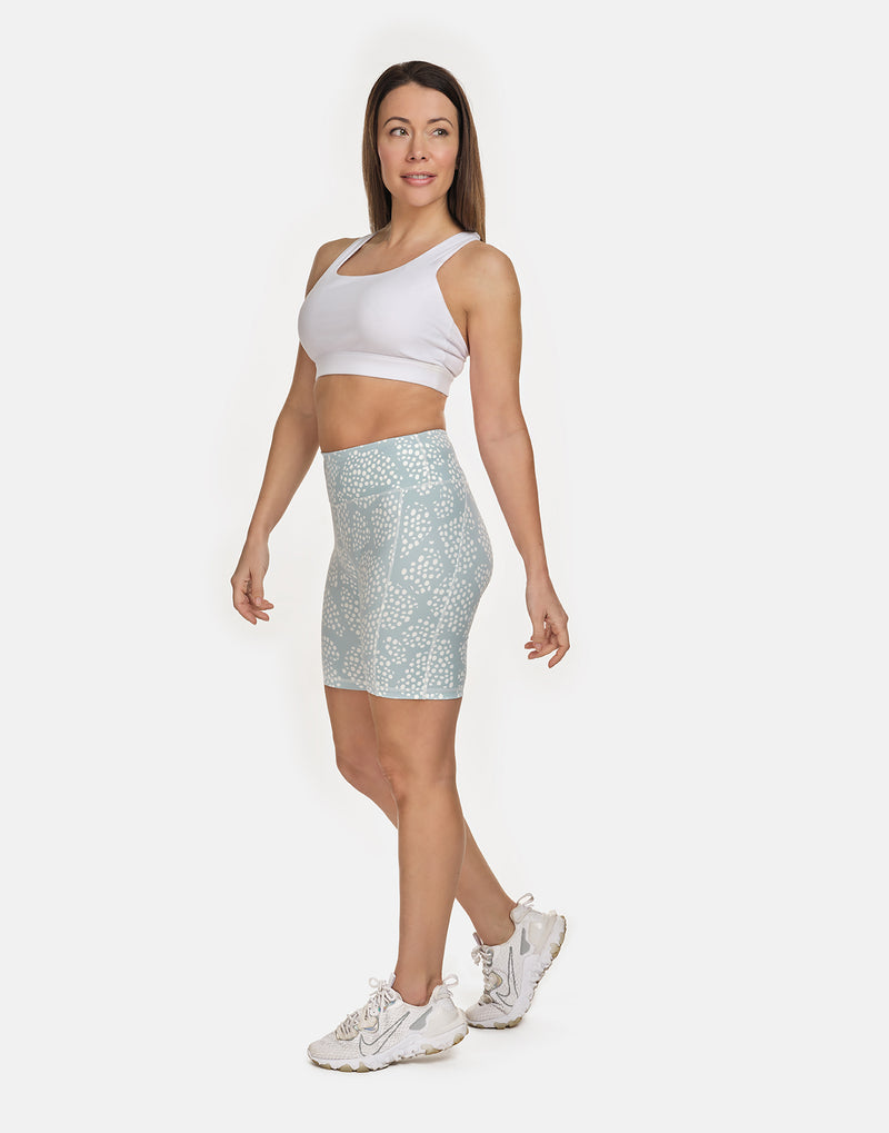 Blue Dotty Cycling Shorts - PerkyPeach