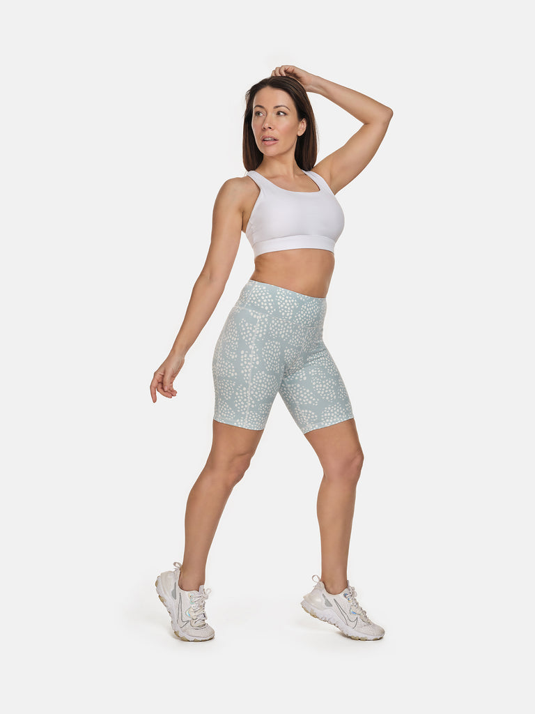 Blue Dotty Cycling Shorts - PerkyPeach