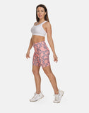 Pink Abstract Cycling Shorts - PerkyPeach