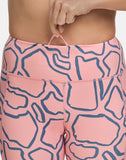 Pink Abstract Cycling Shorts - PerkyPeach