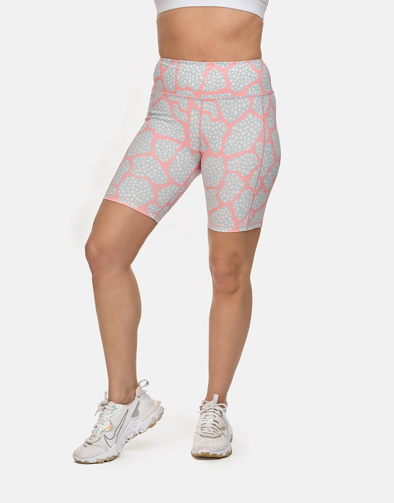Pink Dotty Cycling Shorts - PerkyPeach