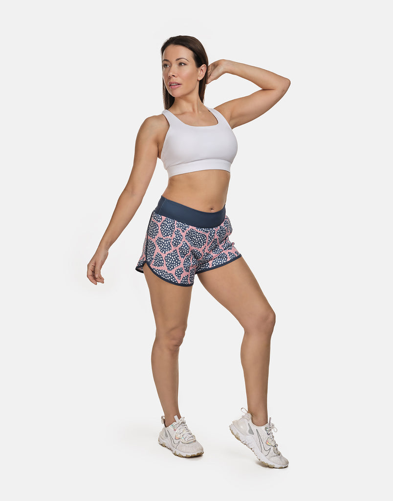 Run Wild Spotty Running Shorts - PerkyPeach