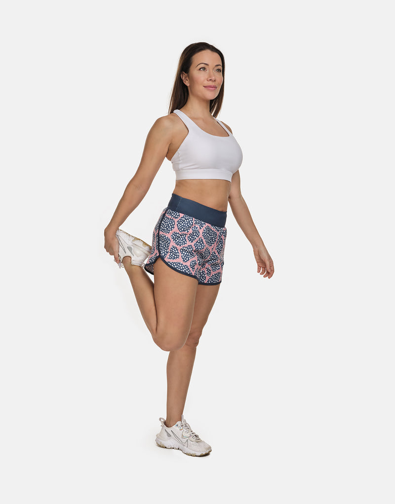 Run Wild Spotty Running Shorts - PerkyPeach