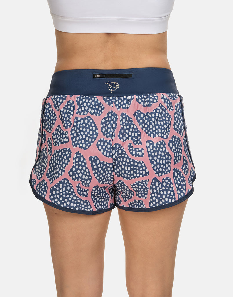 Run Wild Spotty Running Shorts - PerkyPeach