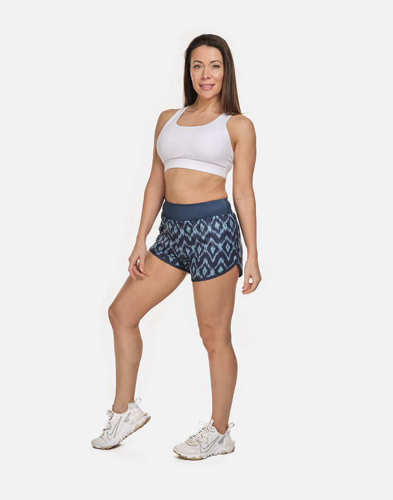 Ikat Running Shorts - PerkyPeach