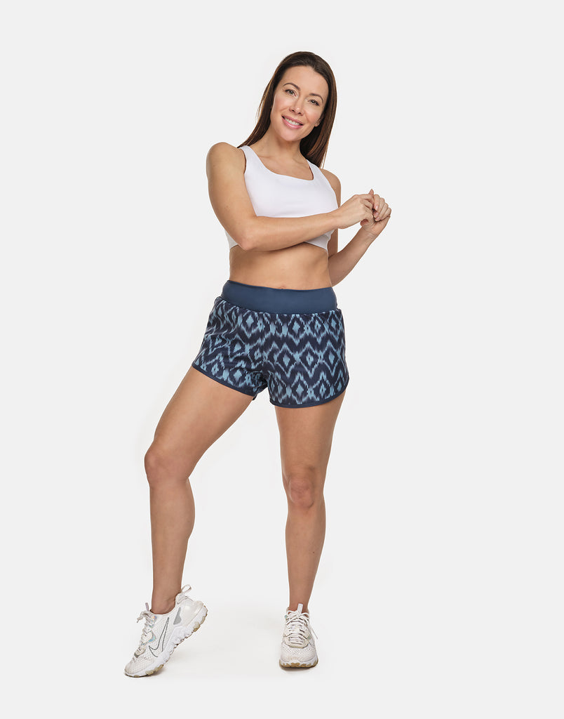 Ikat Running Shorts - PerkyPeach