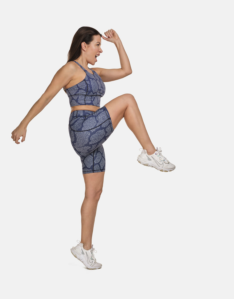Snake Print Cycling Shorts - PerkyPeach