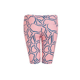 Pink Abstract Cycling Shorts - PerkyPeach
