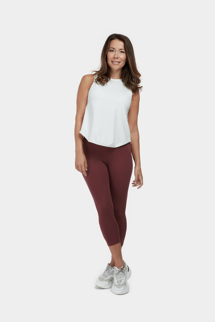 Move More White Vest Top - PerkyPeach