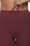 Move More Burgundy Capri Leggings - PerkyPeach