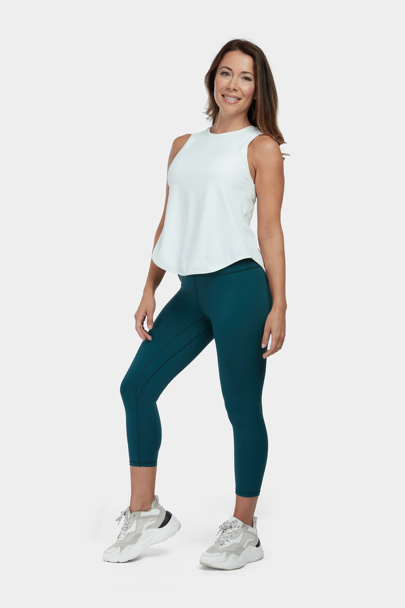 Move More Forest Green Capri Leggings - PerkyPeach