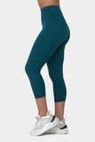 Move More Forest Green Capri Leggings - PerkyPeach 