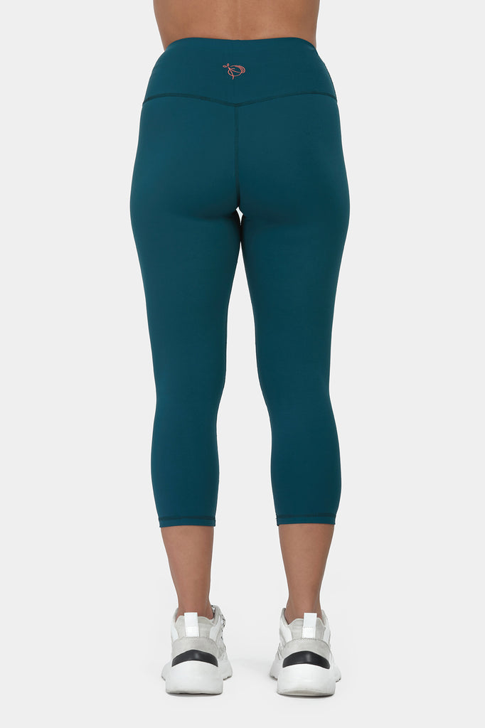 Move More Forest Green Capri Leggings - PerkyPeach