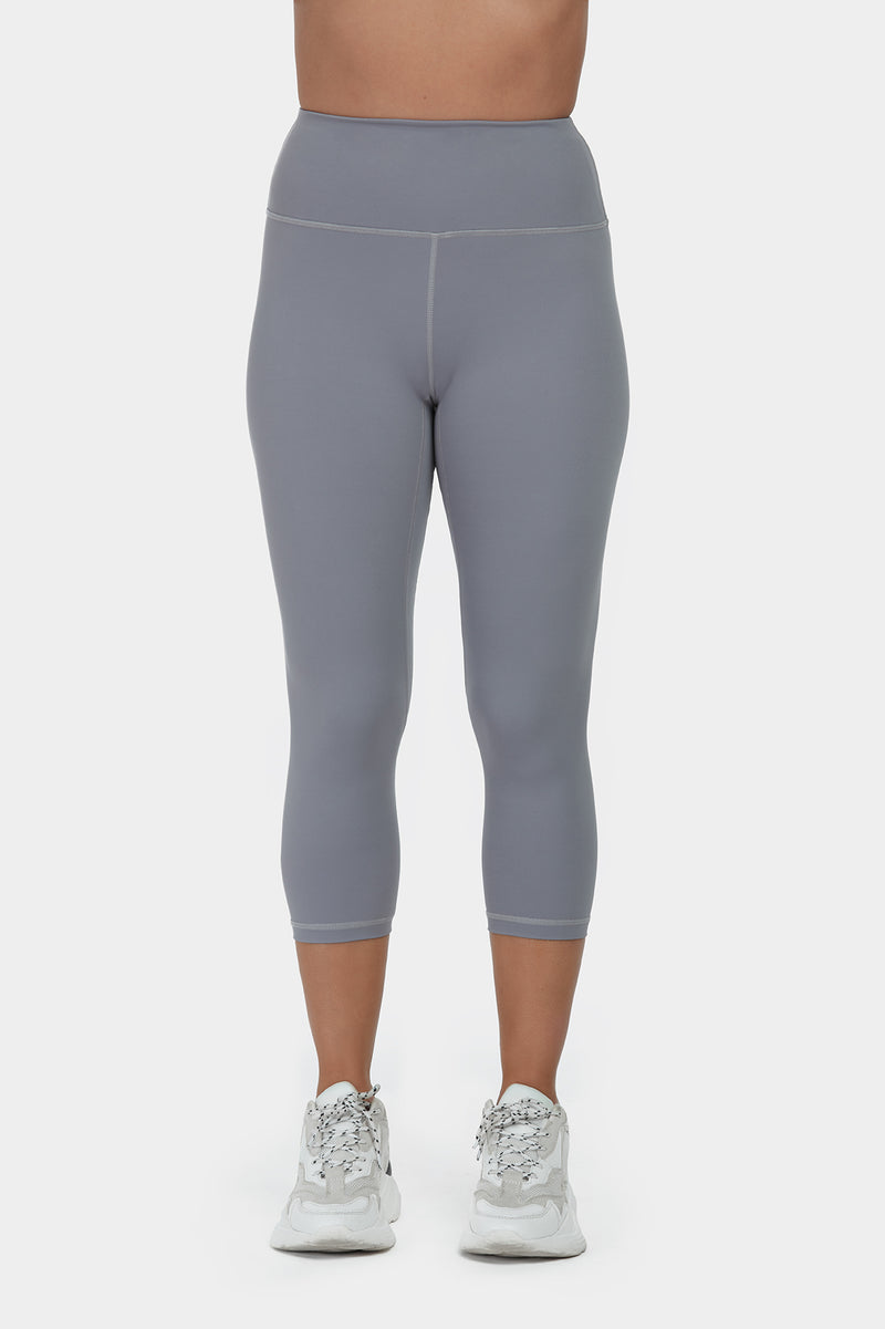 Move More Grey Capri Leggings - PerkyPeach