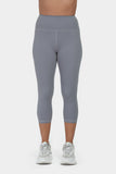 Move More Grey Capri Leggings - PerkyPeach