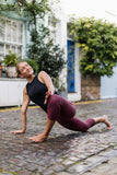 Move More Burgundy Capri Leggings - PerkyPeach