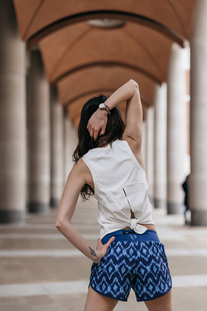 Move More White Vest Top - PerkyPeach