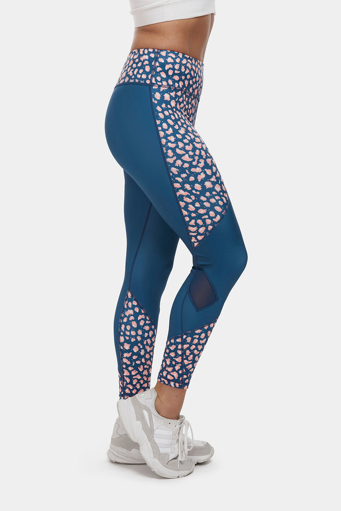 Leopard Print High Waist Fitness Pants With Side Pocket, Running Yoga  Workout Sports Leggings For Women, Women's Activewear