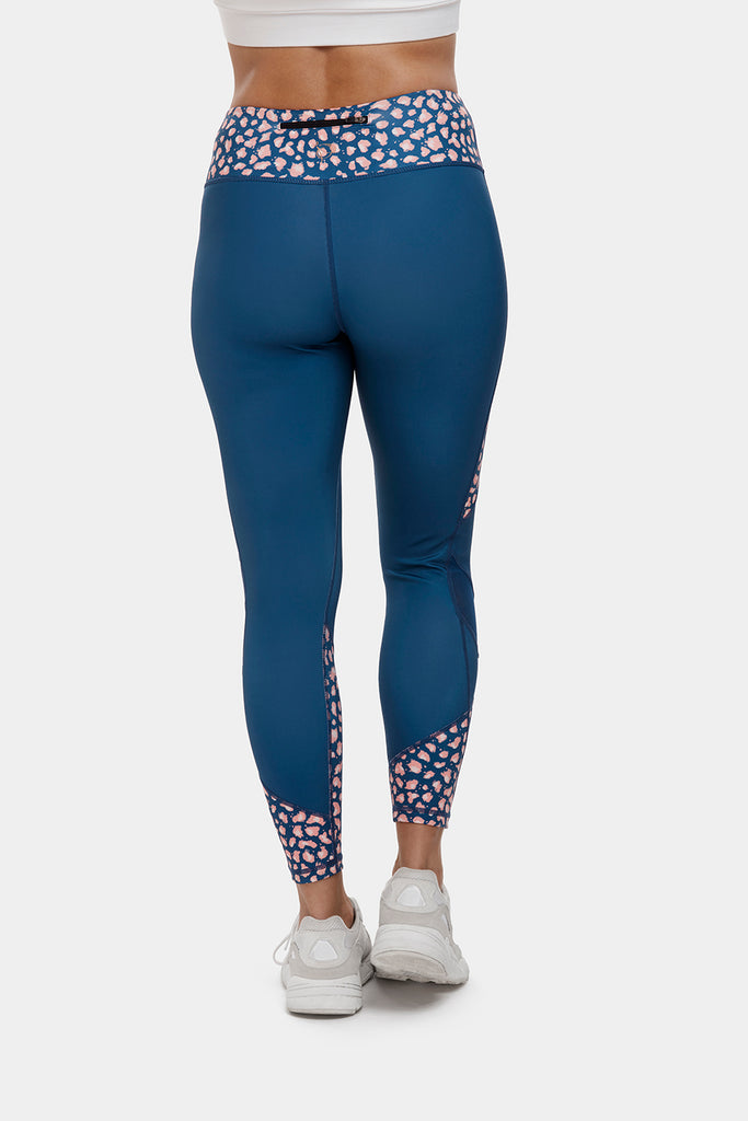 Women's Casual Soft Leggings – Leopard Print Stretchy Comfy Peach