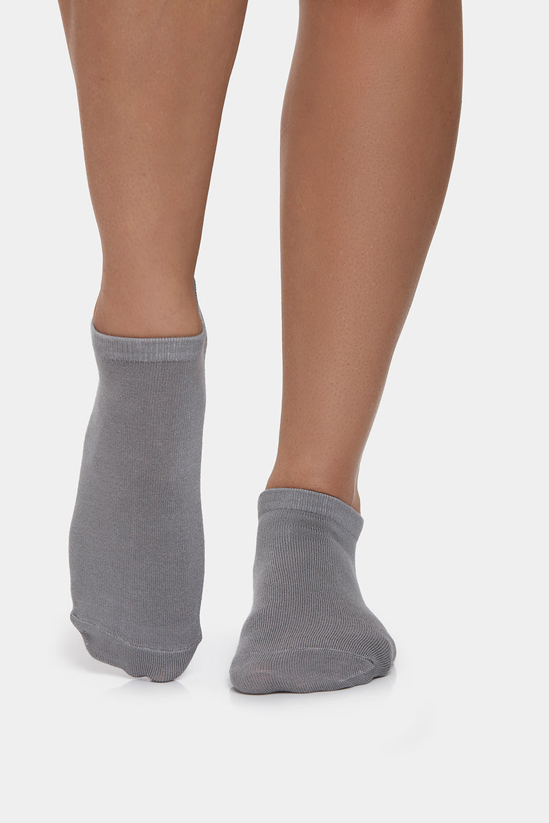 Get a Grip Bamboo Socks, Grey - PerkyPeach 