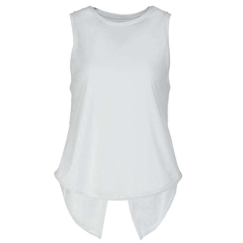 Move More White Vest Top - PerkyPeach 